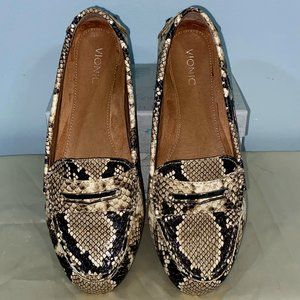 VIONIC Ashby snake print loafer mocs flats 7.5M